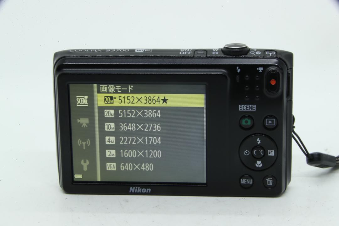 S2019】Nikon COOLPIX S3700 充電器付属 ニコン クールピクス ニコン