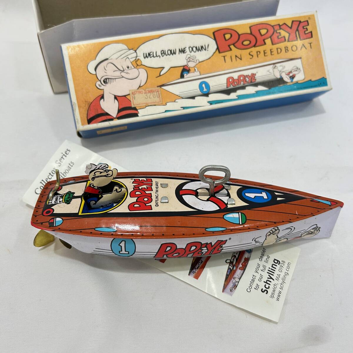 POPEYE TIN SPEEDBOAT ポパイ ブリキ ボート