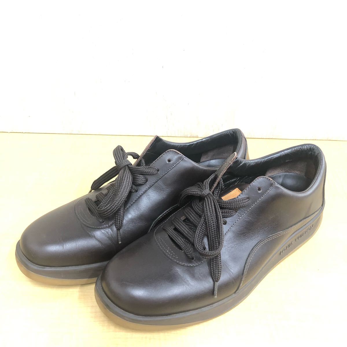 【LOUIS VUITTON】ルイヴィトン★ローカットスニーカー UK6.5 ブラウン レザー BA0031 スニーカー 06