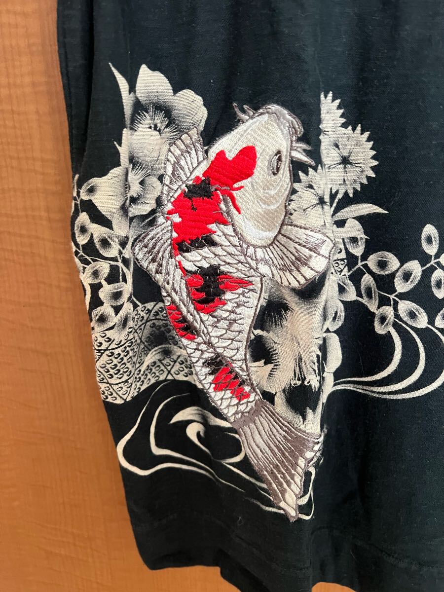 絡繰魂 流儀ロンT 刺繍　鯉　サイズXXL_画像2