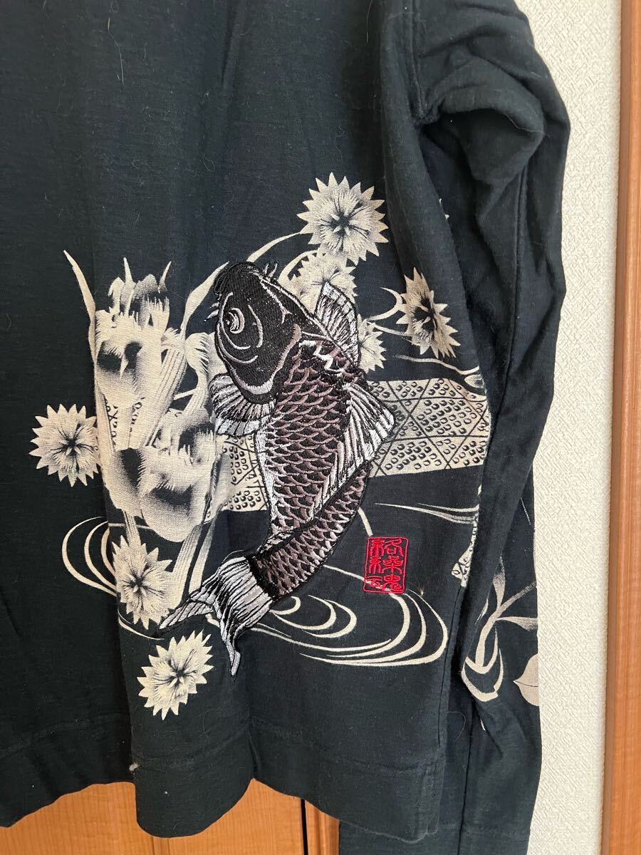 絡繰魂 流儀ロンT 刺繍　鯉　サイズXXL_画像5