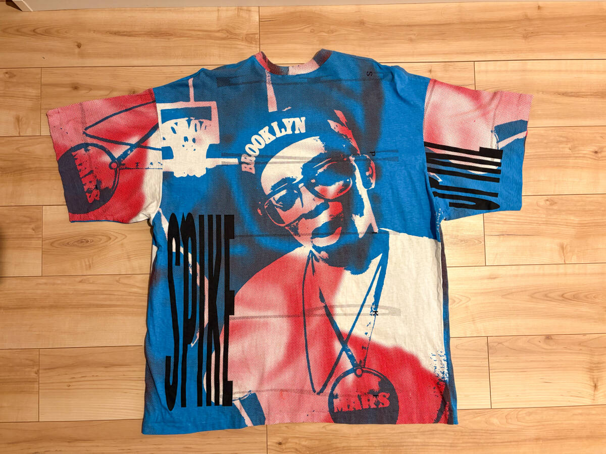 90s ナイキ スパイクリー ビンテージ Tシャツ 総柄 ジョーダン NIKE VINTAGE JORDAN SPIKE LEE XL 希少
