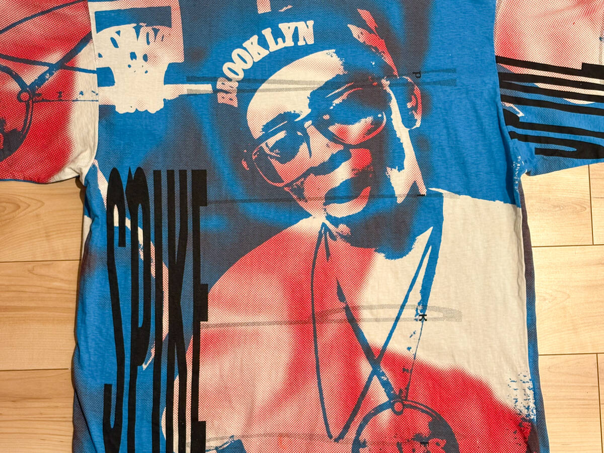 90s ナイキ スパイクリー ビンテージ Tシャツ 総柄 ジョーダン NIKE VINTAGE JORDAN SPIKE LEE XL 希少