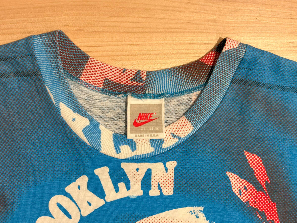 90s ナイキ スパイクリー ビンテージ Tシャツ 総柄 ジョーダン NIKE VINTAGE JORDAN SPIKE LEE XL 希少
