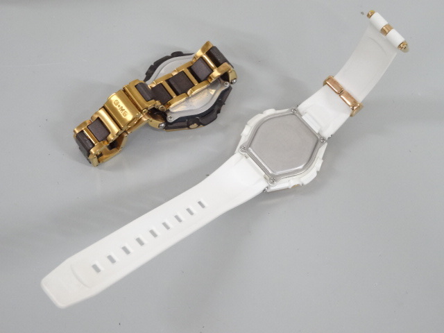 ジャンク 2點(diǎn)セット まとめて CASIO カシオ Baby-G ベビーG G-MS MSG-W200G MSG-W200CG マルチバンド6 タフソーラー レディース 腕時(shí)計(jì)