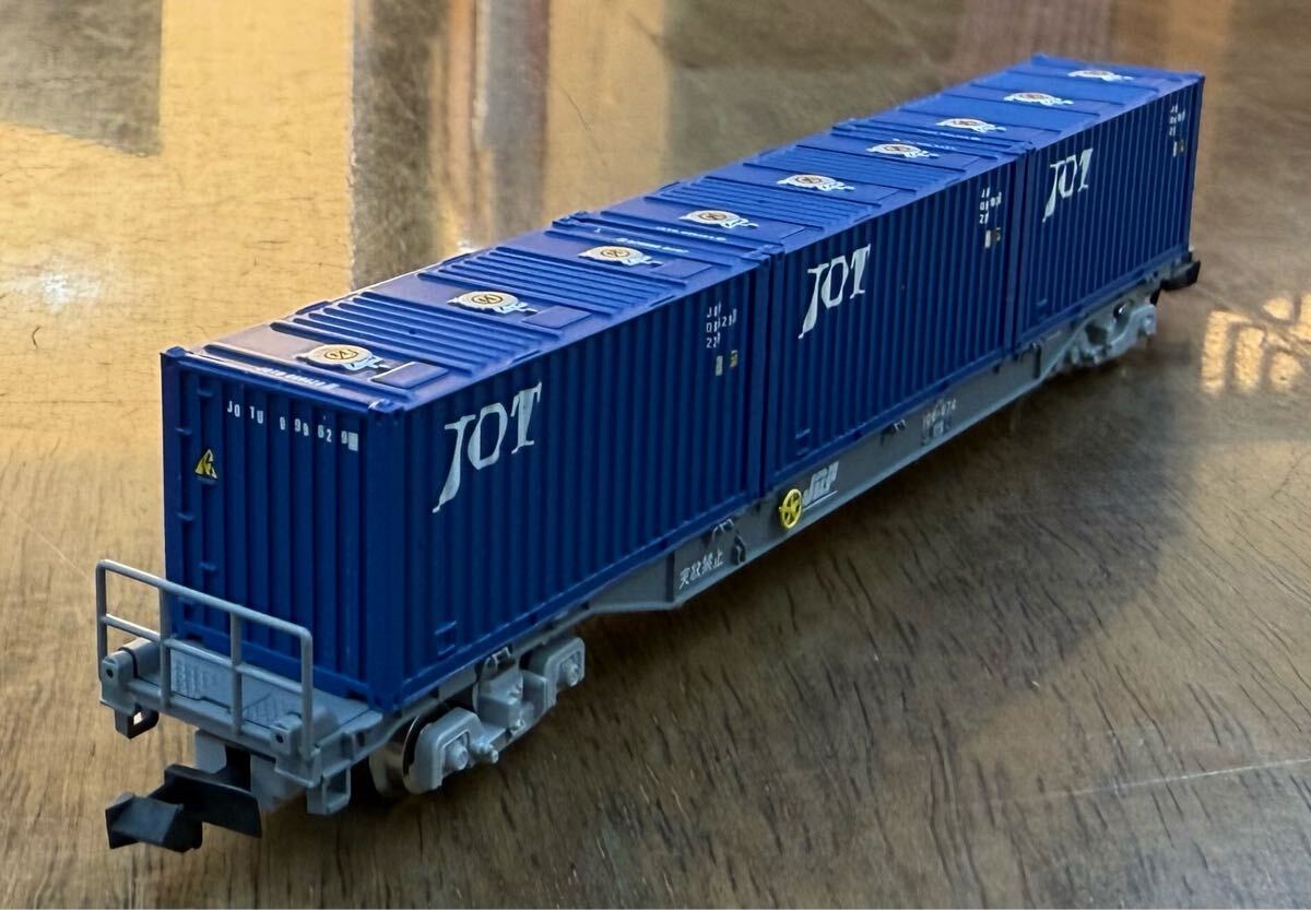 JR貨物 JRF JOTコンテナ タンク コキ106 110 TOMIX他 TOMIX 8703 JR貨車 コキ106形 674 グレー コンテナなし テール