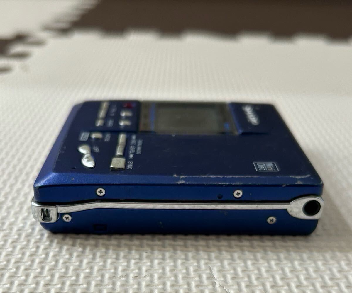 1円? SHARP シャープ MD-MT831-A ポータブルMDプレーヤー レコーダー 現(xiàn)狀品 ウォークマン 通電確認(rèn)済み リモコン付き