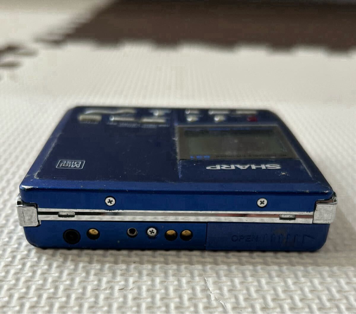 1円? SHARP シャープ MD-MT831-A ポータブルMDプレーヤー レコーダー 現(xiàn)狀品 ウォークマン 通電確認(rèn)済み リモコン付き