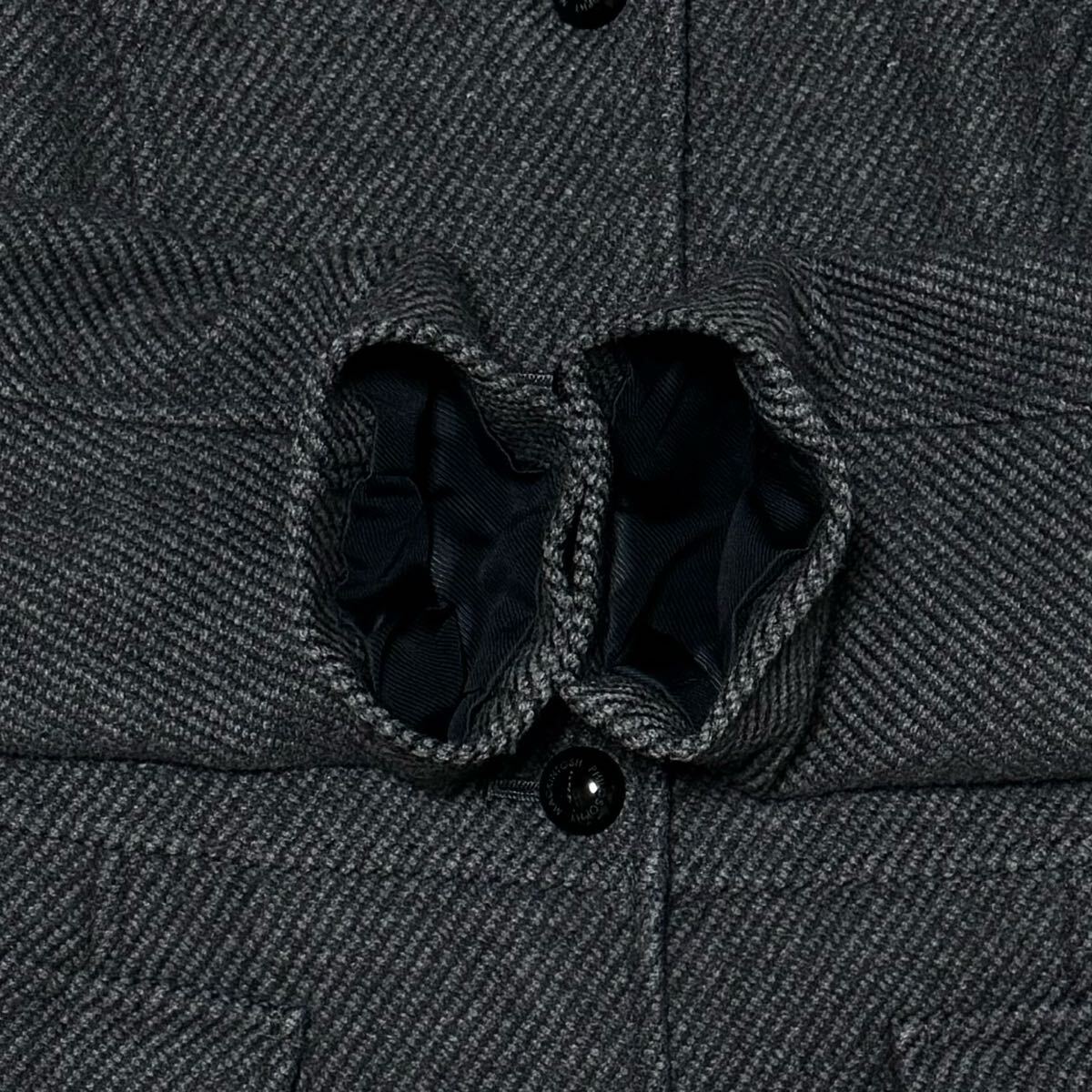 美品 MACKINTOSH PHILOSOPHY マッキントッシュ フィロソフィー ウール コート アンゴラ混 羊毛 ロング アウター 上質 38 Mサイズ_画像4