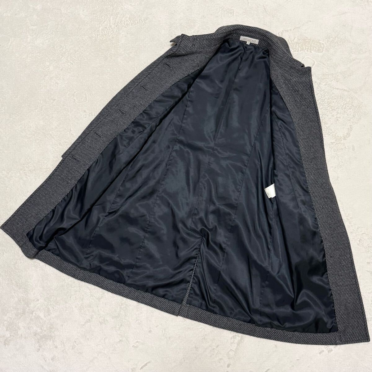 美品 MACKINTOSH PHILOSOPHY マッキントッシュ フィロソフィー ウール コート アンゴラ混 羊毛 ロング アウター 上質 38 Mサイズ_画像7