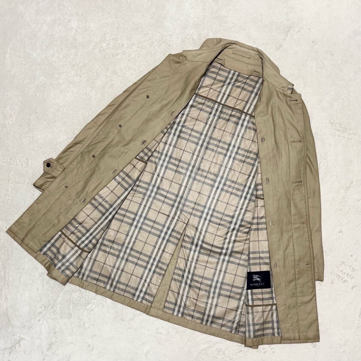 バーバリーロンドン　ステンカラーコート　ノバチェック　ライナー　ロング　XL 1円〜 BURBERRY LONDON バーバリー ロンドン ステンカラーコート