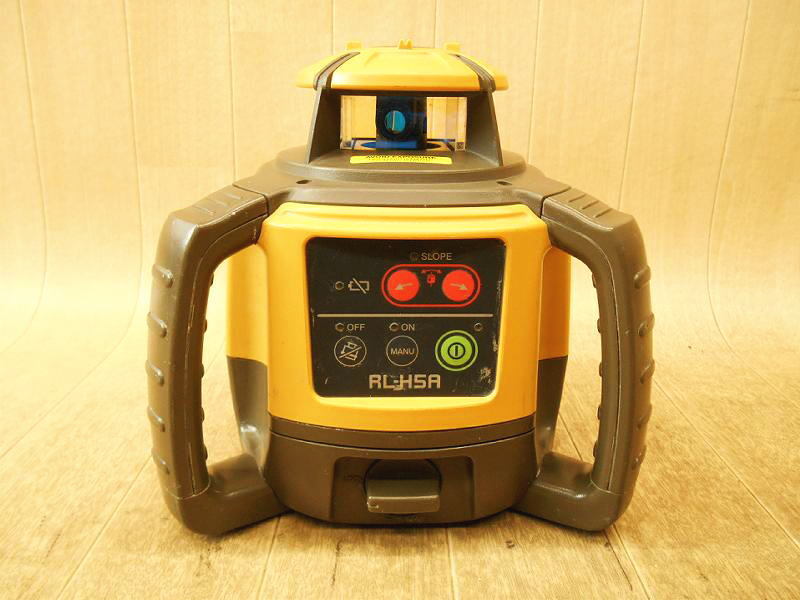 ●使用わずか!美品! TOPCON/トプコン ローテーティングレーザー RL-H4C 受光器付き LS-80L 回転レーザー/レーザーレベル/充電池タイプ TOPCON⁄トプコン ローテーティングレーザー RL-H5A+LS-1000を買取致し