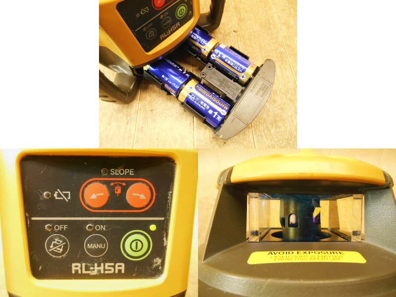 ●使用わずか!美品! TOPCON/トプコン ローテーティングレーザー RL-H4C 受光器付き LS-80L 回転レーザー/レーザーレベル/充電池タイプ TOPCON⁄トプコン ローテーティングレーザー RL-H5A+LS-1000を買取致し
