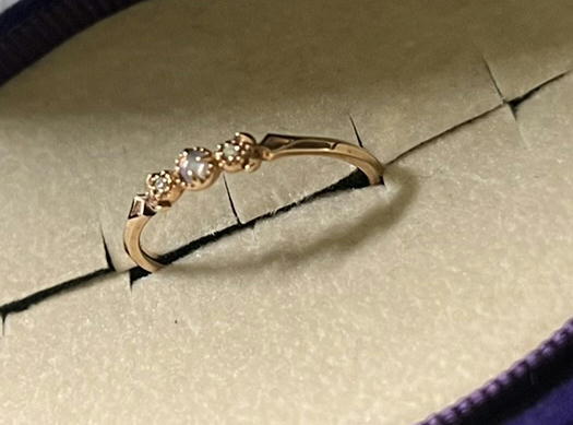 アガット　agete　オパールダイヤリング　K10　11號