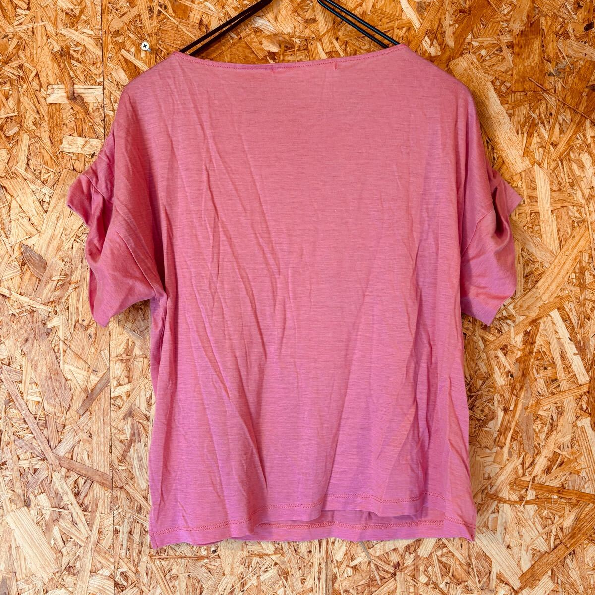 NATURAL BEAUTY 半袖 Tシャツ サーモンピンク　半袖Tシャツ　レディース　トップス　4501