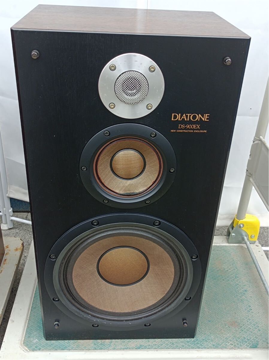 [八5452] 三菱　DIATONE ダイアトーン　スピーカー　DS-900EX　音出し確認ok スピーカースタンド付　4個口発送【現状品】_画像4