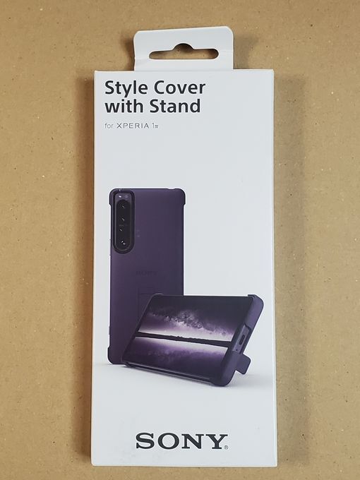 SONY◆Xperia 1 IV Style Cover with Stand パープル XQZ-CBCT/ PUケース [純正 並行輸入品]