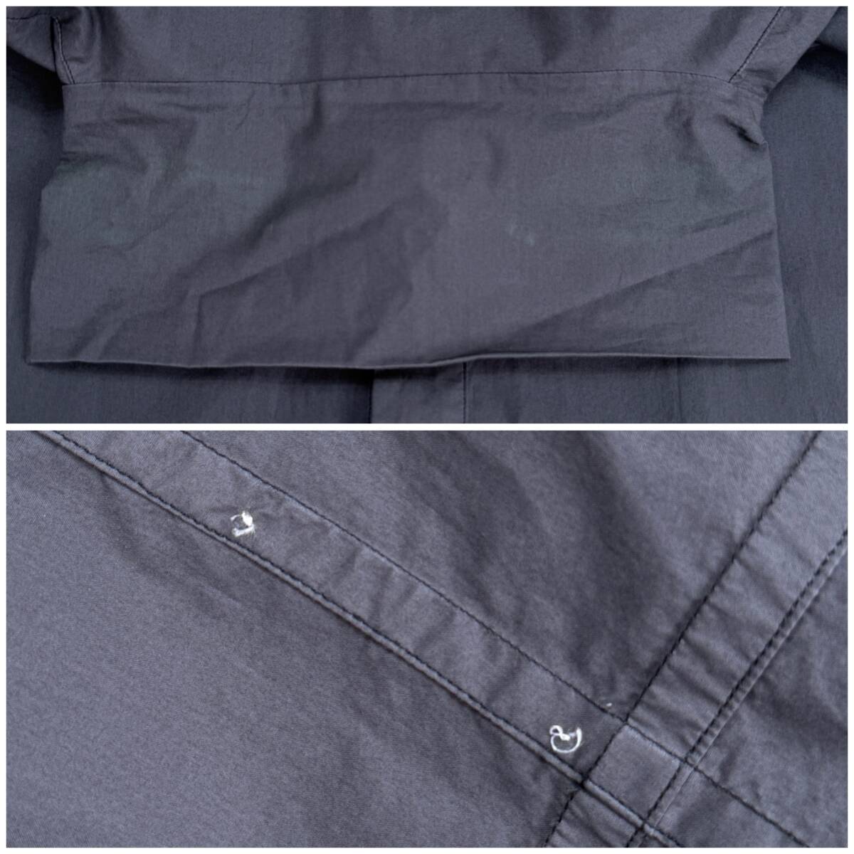 JIL SANDER ジルサンダー【JSUO740730】スタンドカラー ロング シャツ サイズ：39 ※品質(zhì)タグ欠損※