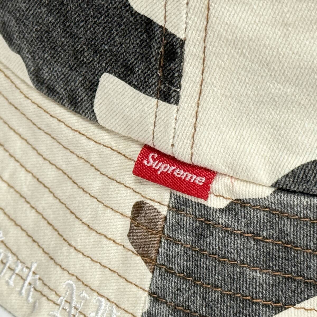 【未使用品】 SUPREME シュプリーム【Embroidered Brim Crusher Brown Camo】23SS エンブロイダリーブリム クラッシャー ハット size M/L