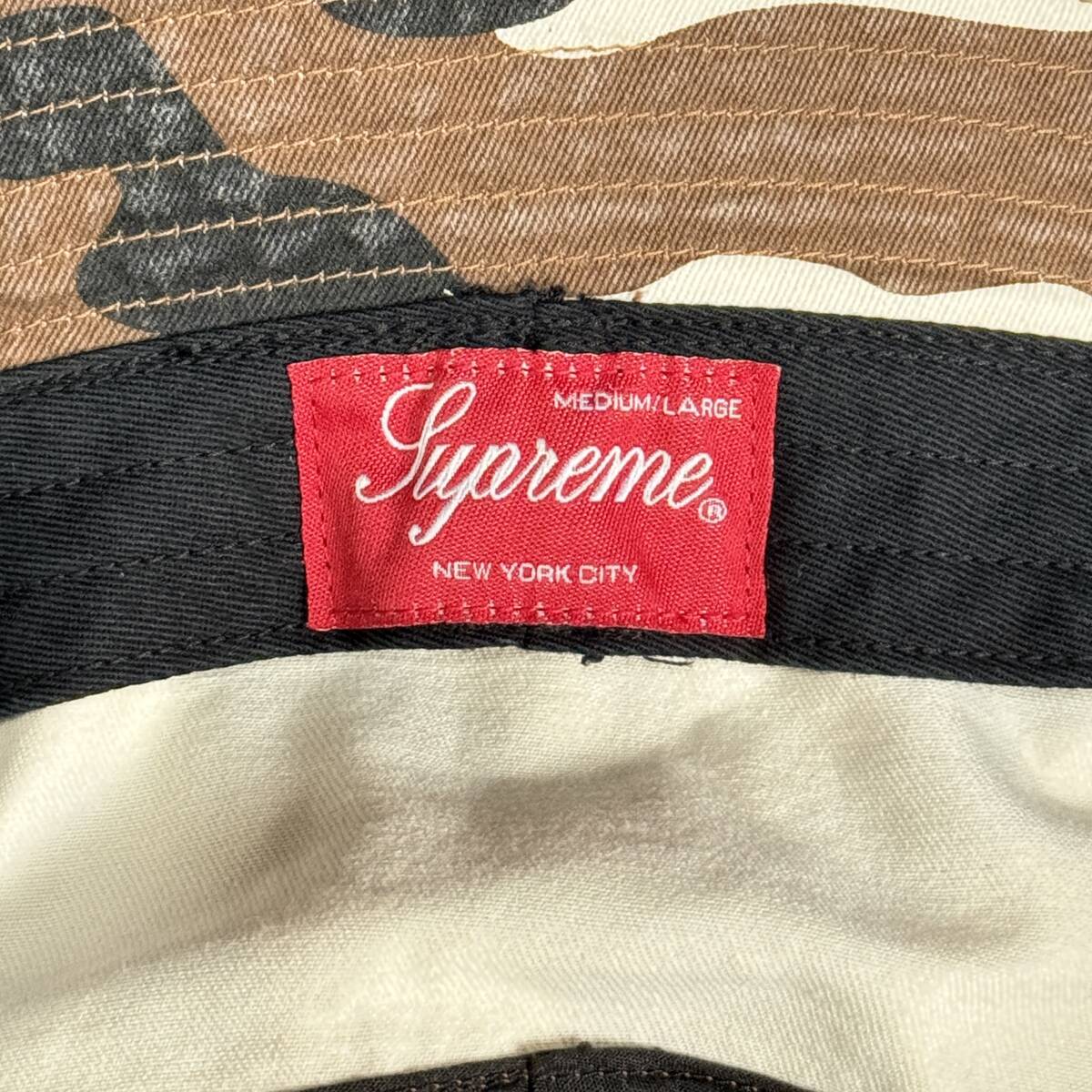 【未使用品】 SUPREME シュプリーム【Embroidered Brim Crusher Brown Camo】23SS エンブロイダリーブリム クラッシャー ハット size M/L