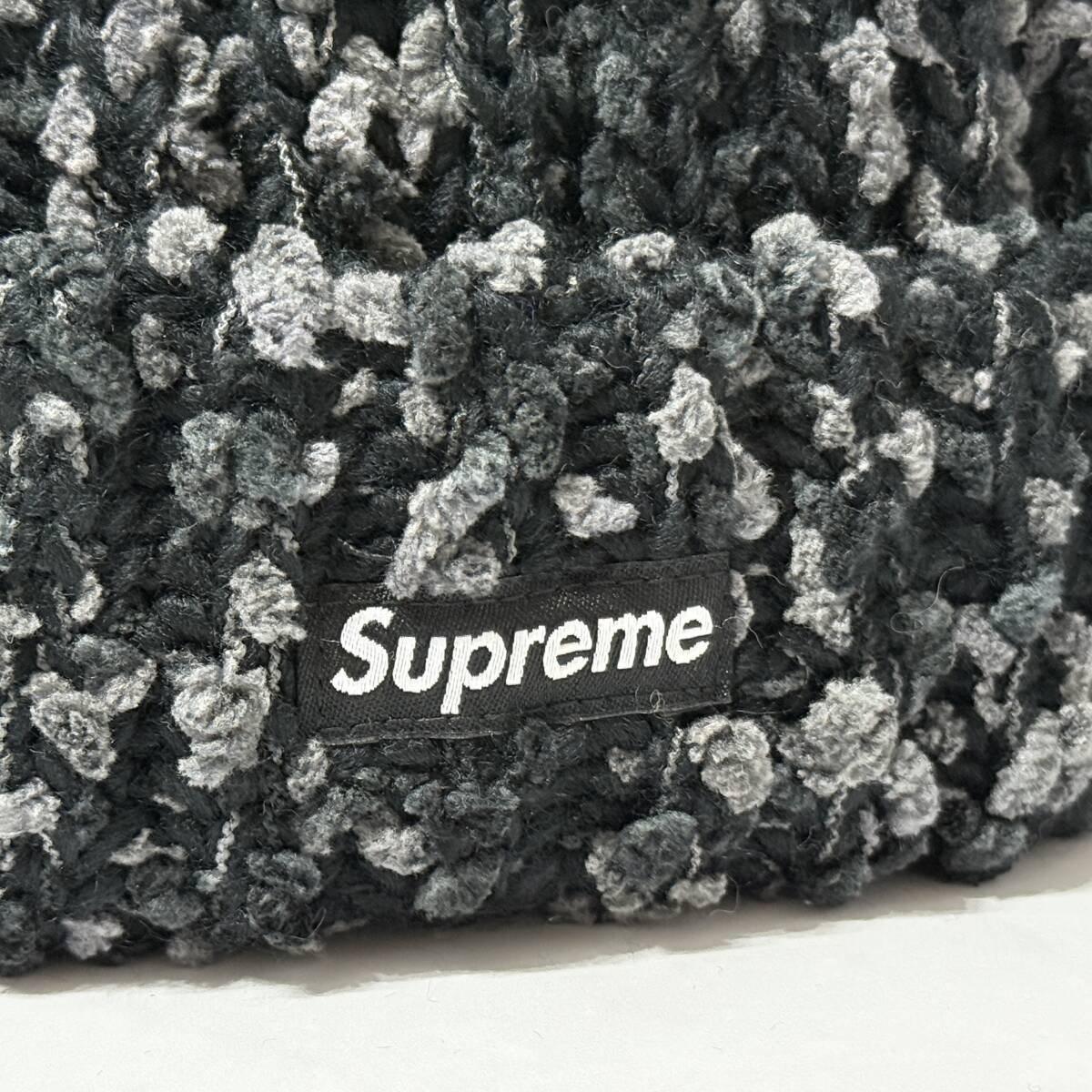 【未使用品】SUPREME シュプリーム【Chenille Beanie Black】23AW シェニール ビーニー ニットキャップ ブラック
