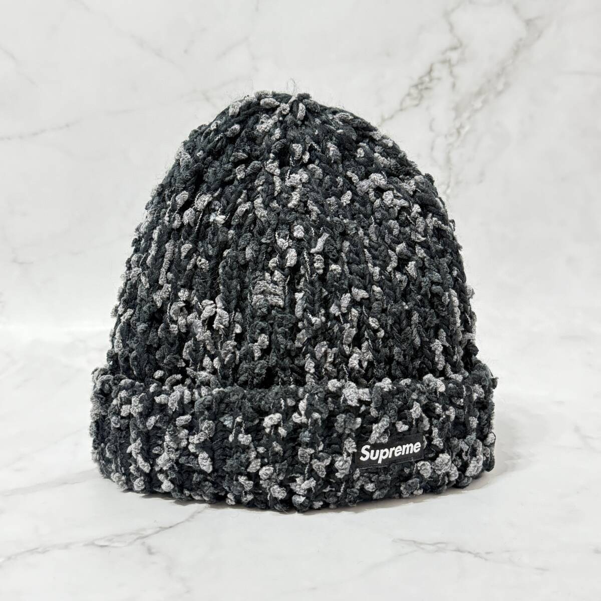 【未使用品】SUPREME シュプリーム【Chenille Beanie Black】23AW シェニール ビーニー ニットキャップ ブラック