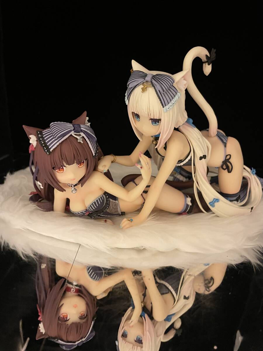 【1円スタート】【極美品】　ねこパラ　ショコラ　バニラ　フィギュア　ランジェリー　美少女　貓耳　美尻　美腳　甘エロ　セクシー　