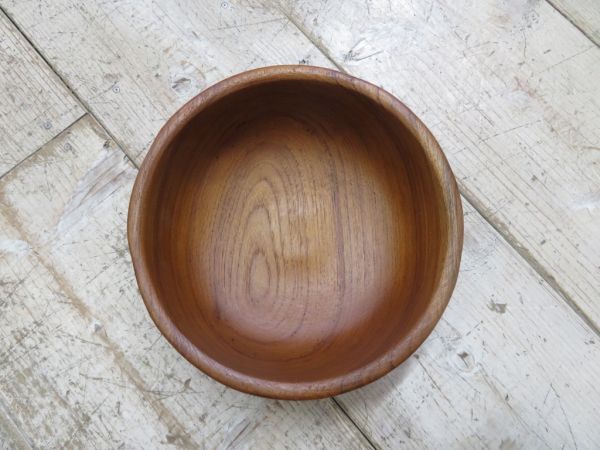 【ほぼ未使用/長期保管品】 撮影スタジオで倉庫保管されていた 天然木 ボウル 検索用⇒ ウッドボウル/木製ボウル/サラダボウル/F0615_画像3