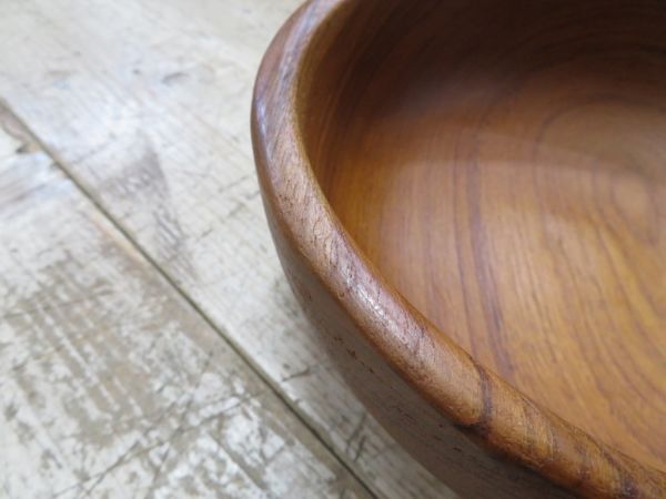 【ほぼ未使用/長期保管品】 撮影スタジオで倉庫保管されていた 天然木 ボウル 検索用⇒ ウッドボウル/木製ボウル/サラダボウル/F0615_画像5