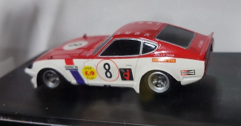 Q-MODEL 1/43。NISSAN FAIRLADY 240Z #8 土屋 春次　外箱なし
