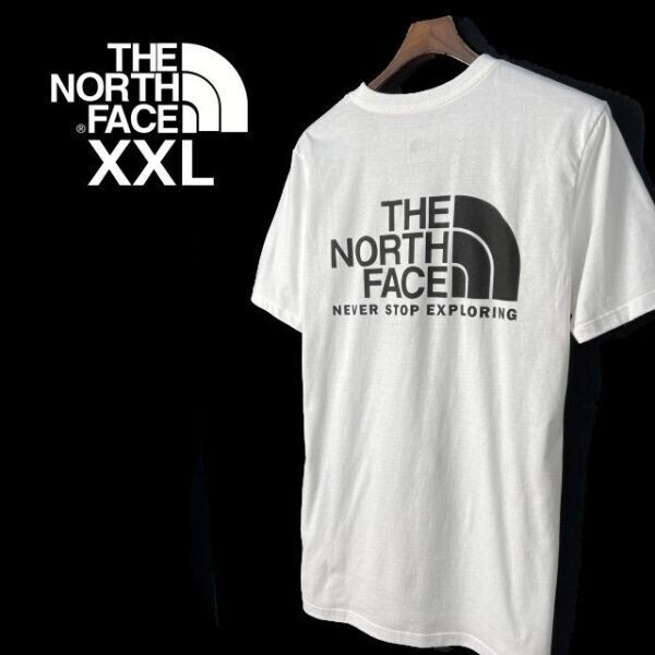 1円～!売切!【正規(guī)新品】THE NORTH FACE S/S THROWBACK TEE 半袖 Tシャツ US限定 バックプリント 男女兼用 アウトドア(XXL)白 180902-13