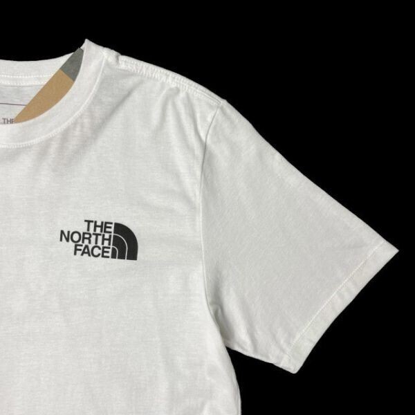 1円～!売切!【正規(guī)新品】THE NORTH FACE S/S THROWBACK TEE 半袖 Tシャツ US限定 バックプリント 男女兼用 アウトドア(XXL)白 180902-13