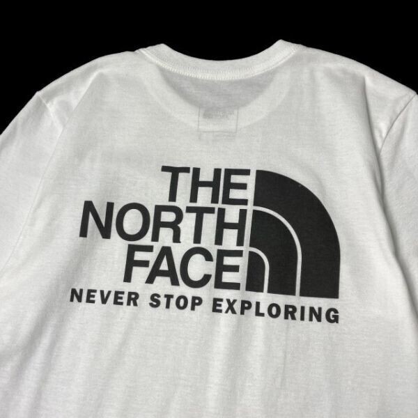 1円～!売切!【正規(guī)新品】THE NORTH FACE S/S THROWBACK TEE 半袖 Tシャツ US限定 バックプリント 男女兼用 アウトドア(XXL)白 180902-13