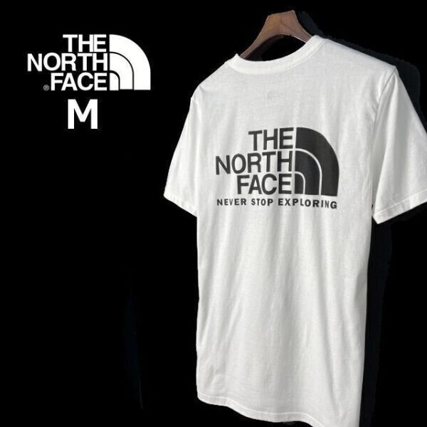 1円～!売切!【正規(guī)新品】THE NORTH FACE S/S THROWBACK TEE 半袖 Tシャツ US限定 バックプリント 男女兼用 アウトドア(M)白 180902-13