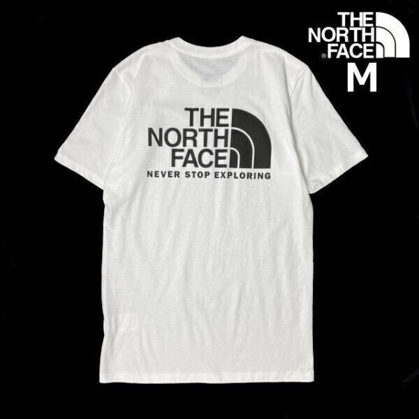 1円～!売切!【正規(guī)新品】THE NORTH FACE S/S THROWBACK TEE 半袖 Tシャツ US限定 バックプリント 男女兼用 アウトドア(M)白 180902-13
