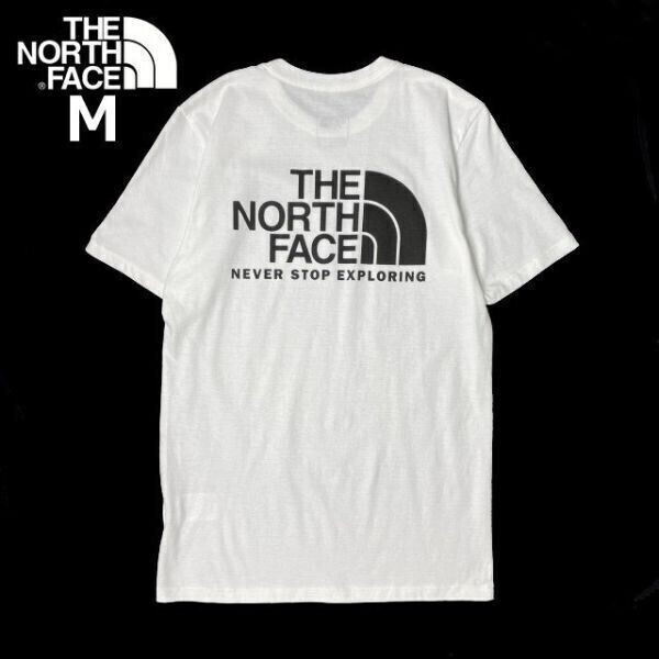 1円～!売切!【正規(guī)新品】THE NORTH FACE S/S THROWBACK TEE 半袖 Tシャツ US限定 バックプリント 男女兼用 アウトドア(M)白 180902-13