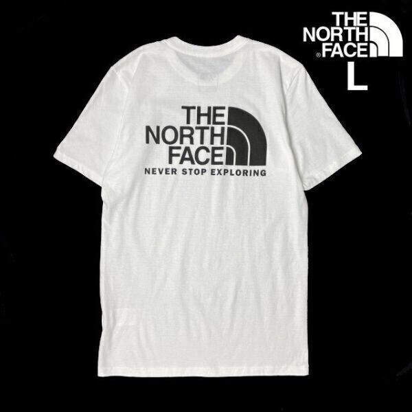 1円～!売切!【正規(guī)新品】THE NORTH FACE S/S THROWBACK TEE 半袖 Tシャツ US限定 バックプリント 男女兼用 アウトドア 登山(L)白 180902-13