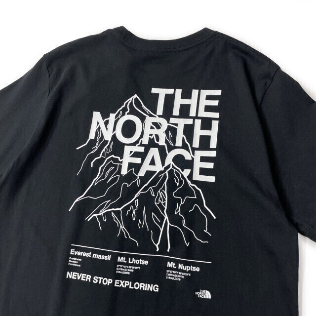 1円～!売切!【正規(guī)新品】THE NORTH FACE◆S/S NOVELTY GRAPHIC TEE 半袖 Tシャツ US限定 グラフィック ハーフドームロゴ(M)黒 180902-15