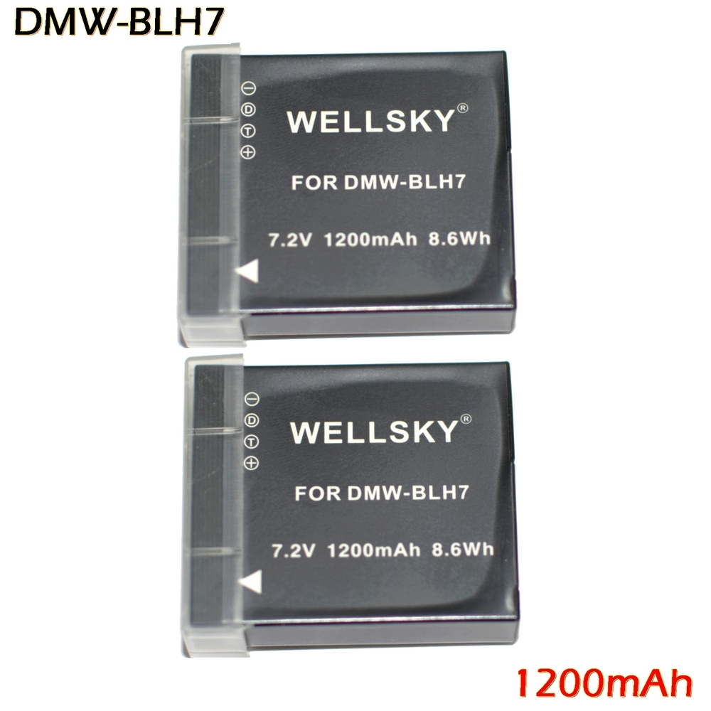 DMW-BLH7 [新品] [2個(gè)セット] 互換バッテリー 1200mAh 純正 充電器で充電可 殘量表示可能 純正品と同じよう使用可能 Panasonic DMC-GM1S