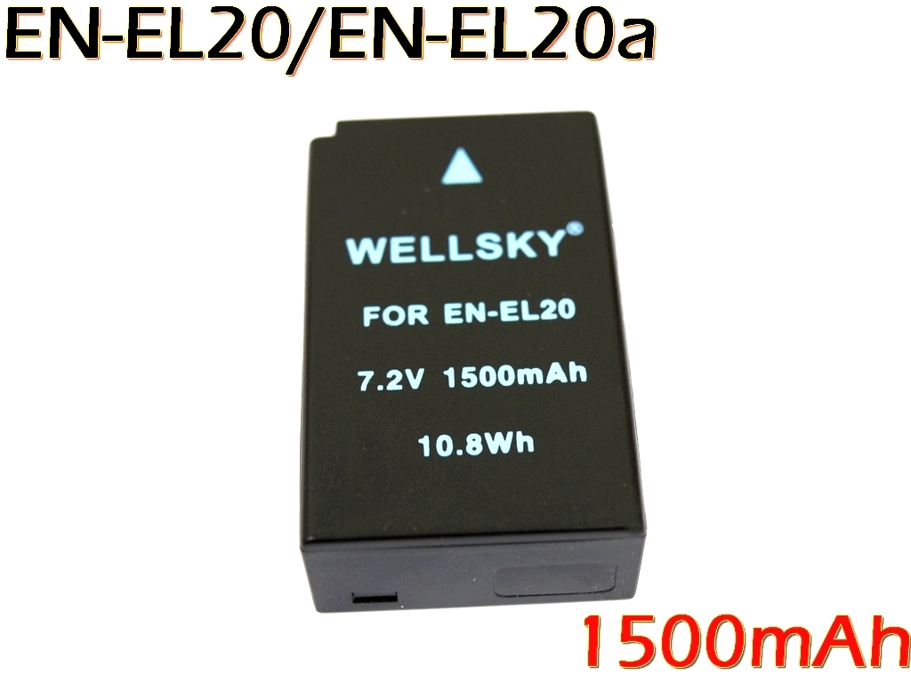 EN-EL20a EN-EL20 2個(gè)セット 互換バッテリー 純正品と同じよう使用可能 殘量表示可能 ニコン Nikon 1 S1 / Nikon 1 AW1 / Nikon 1 V3