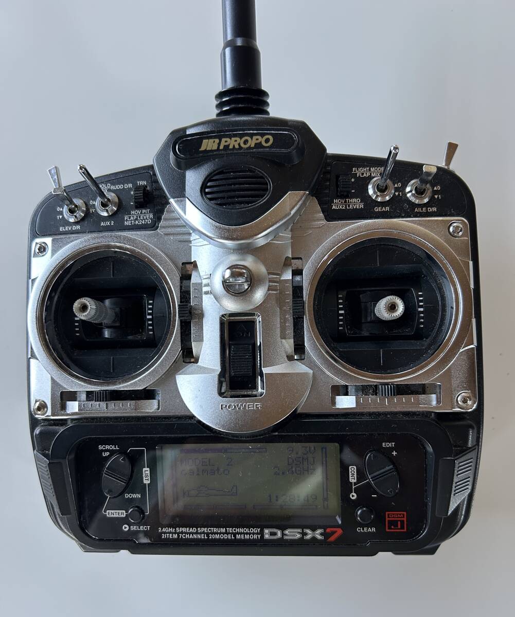JR PROPO DSX7 2.4GHz プロポセット　チャージャー付き　RD731レシーバー　エクストラアンテナEA131 2個(gè)　バインドプラグ付　スイッチ付
