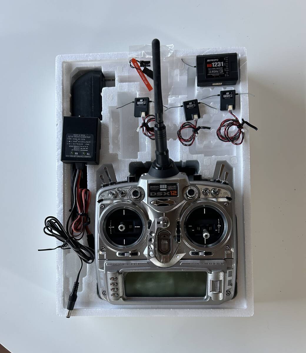 JR PROPO RD1231受信機(jī)?EA131センサーx3?DSX-12用バインドプラグセット