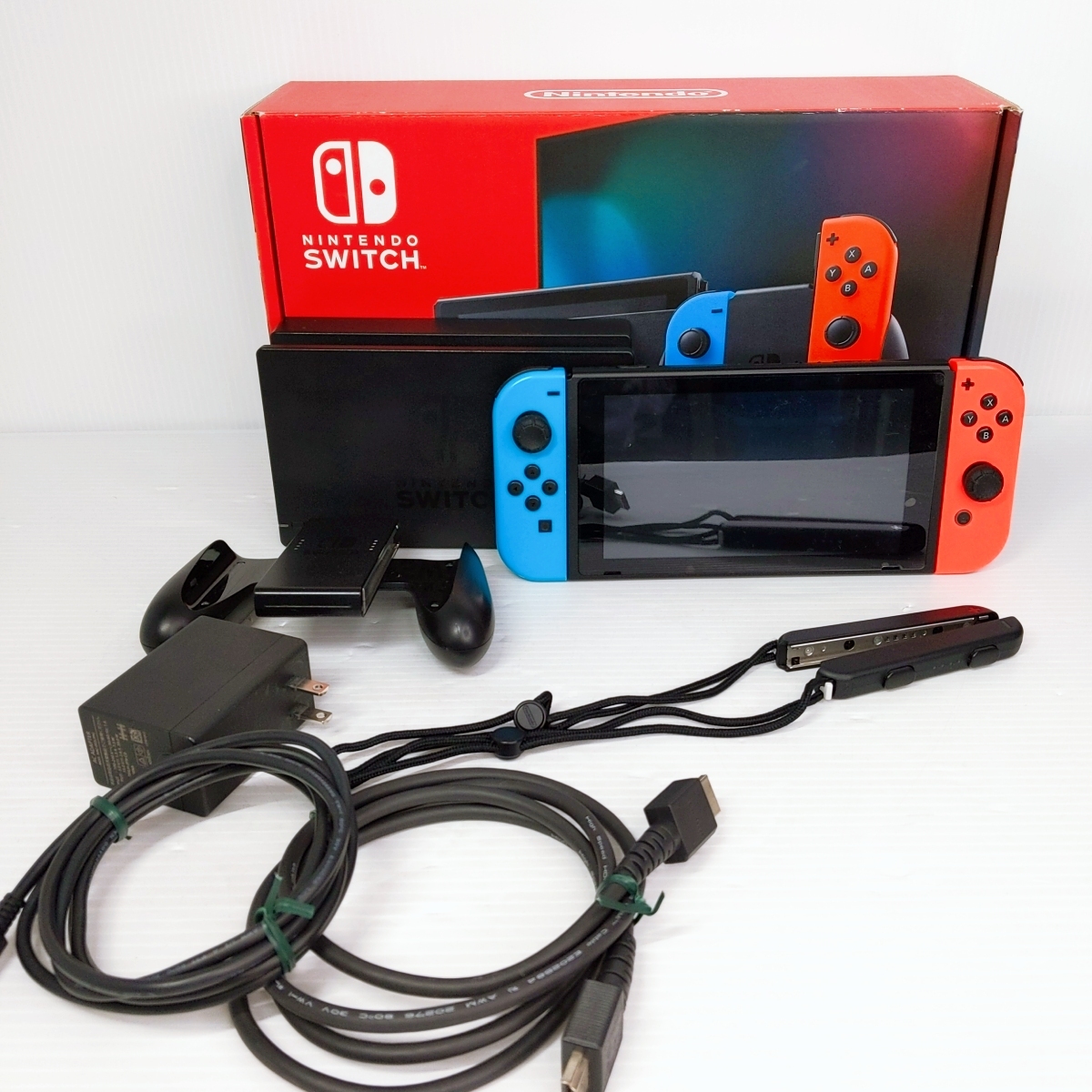 Nintendo переключатель начальная модель neon голубой HAD-S-KABAA0YR-532550[ б/у товар ]