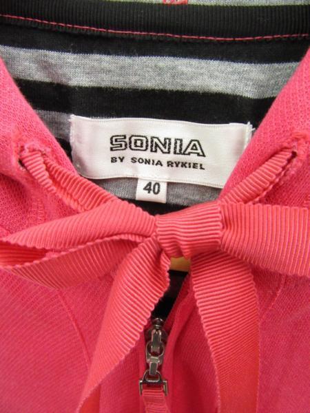 SONIA BY SONIA RYKIEL ソニア バイ ソニア リキエル ジップアップパーカー ピンク フーディ 40表記 〇YR-01160〇