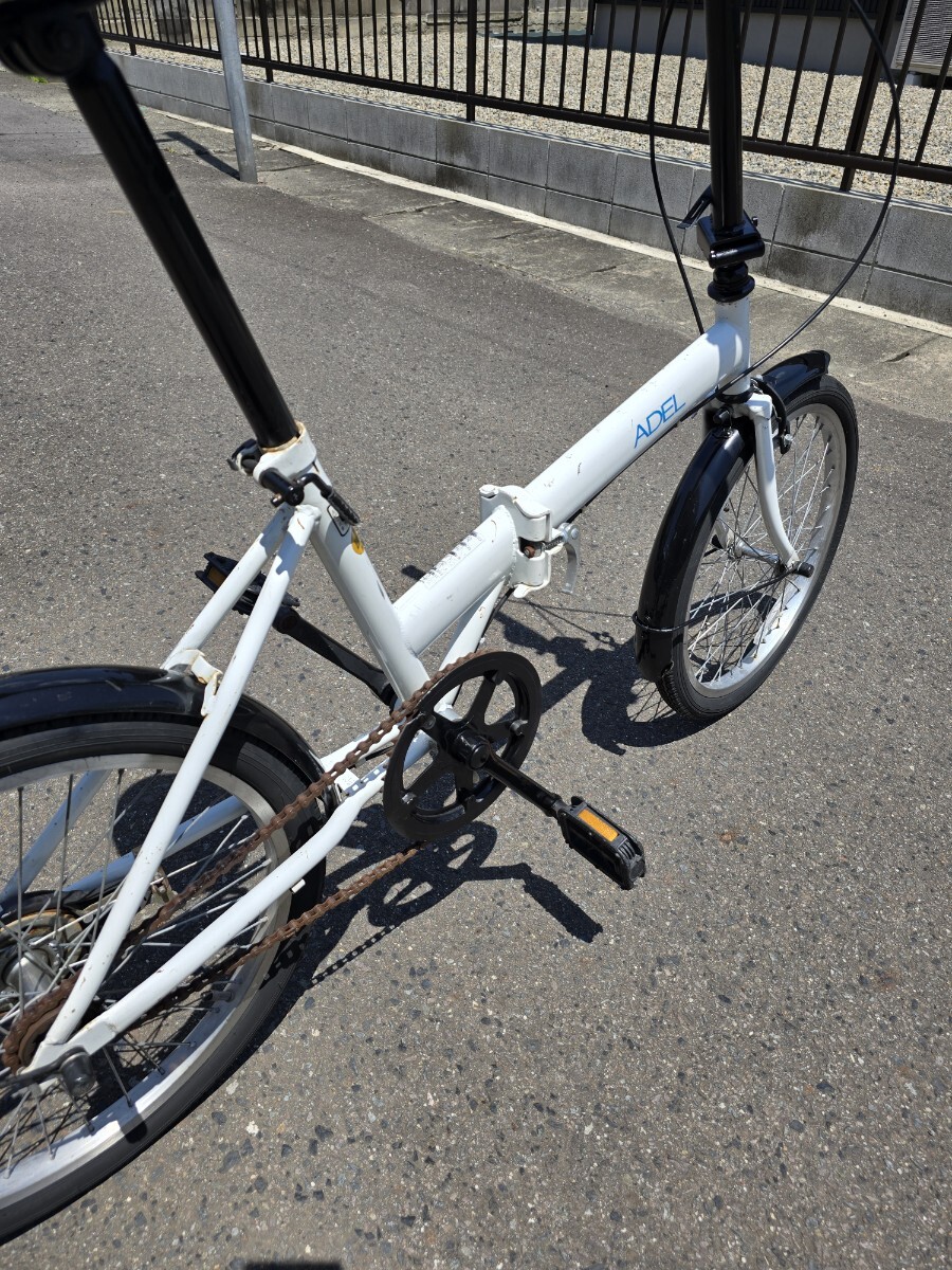 ADEL 折りたたみ自転車 20インチ 白/黒 _画像6