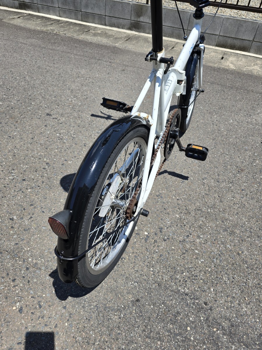 ADEL 折りたたみ自転車 20インチ 白/黒 _画像8