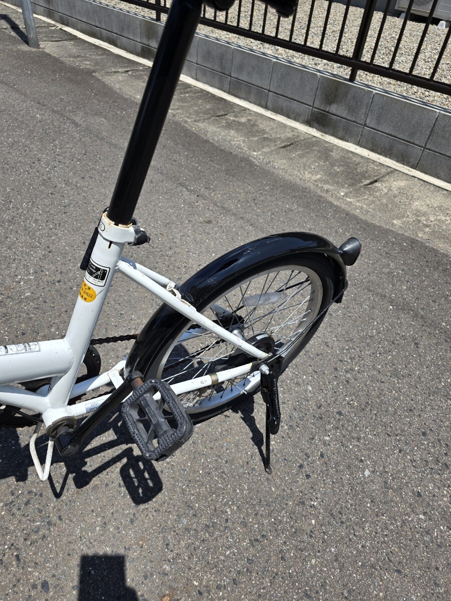 ADEL 折りたたみ自転車 20インチ 白/黒 _画像7
