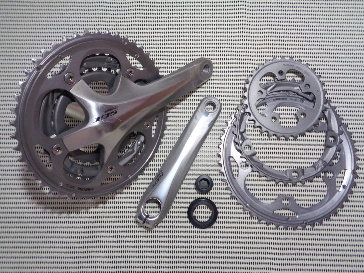 ＞ シマノ製 105 トリプル クランク FC-5703 165mm シマノ製 105 トリプル クランク FC-5703 165mm SHIMANO（シマノ