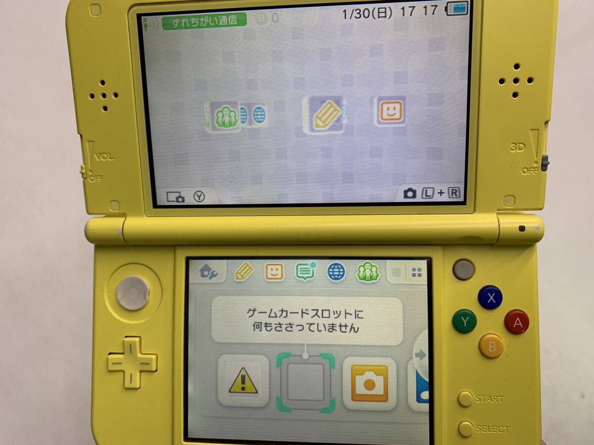 ジャンク Newニンテンドー3DSLL 本体 ピカチュウ イエロー ※動作