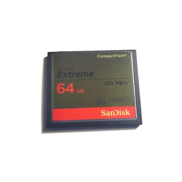 動(dòng)作確認(rèn)済 SanDisk CFカード 64GB 連寫/高速撮影にお?jiǎng)幛?120MB/s Extreme